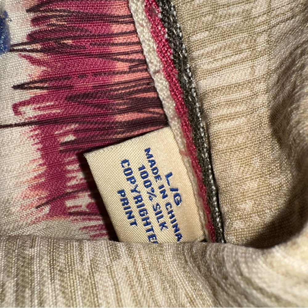 Men’s Tommy Bahama Floral Silk Shirt Size Large - Picture 3 of 5